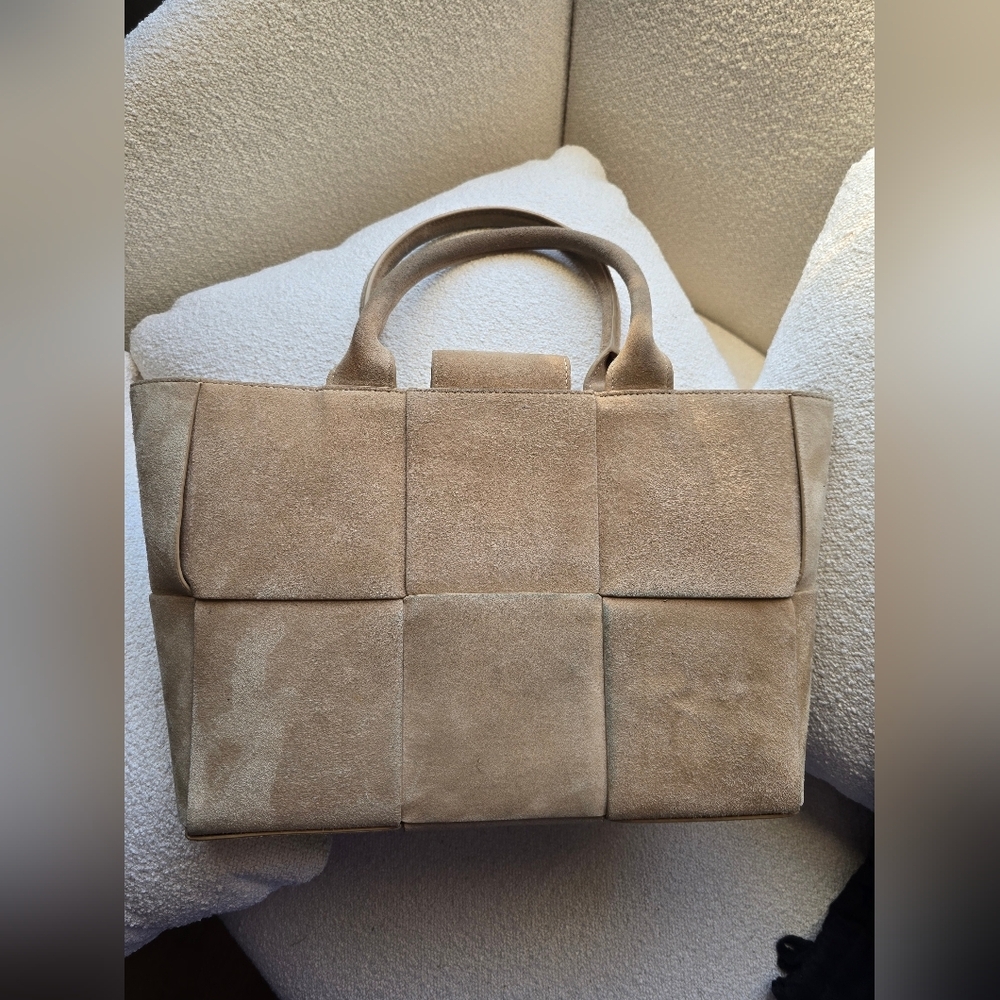 McLaughlin, Tessare Suede Handbag, Sand - Picture 4 of 16
